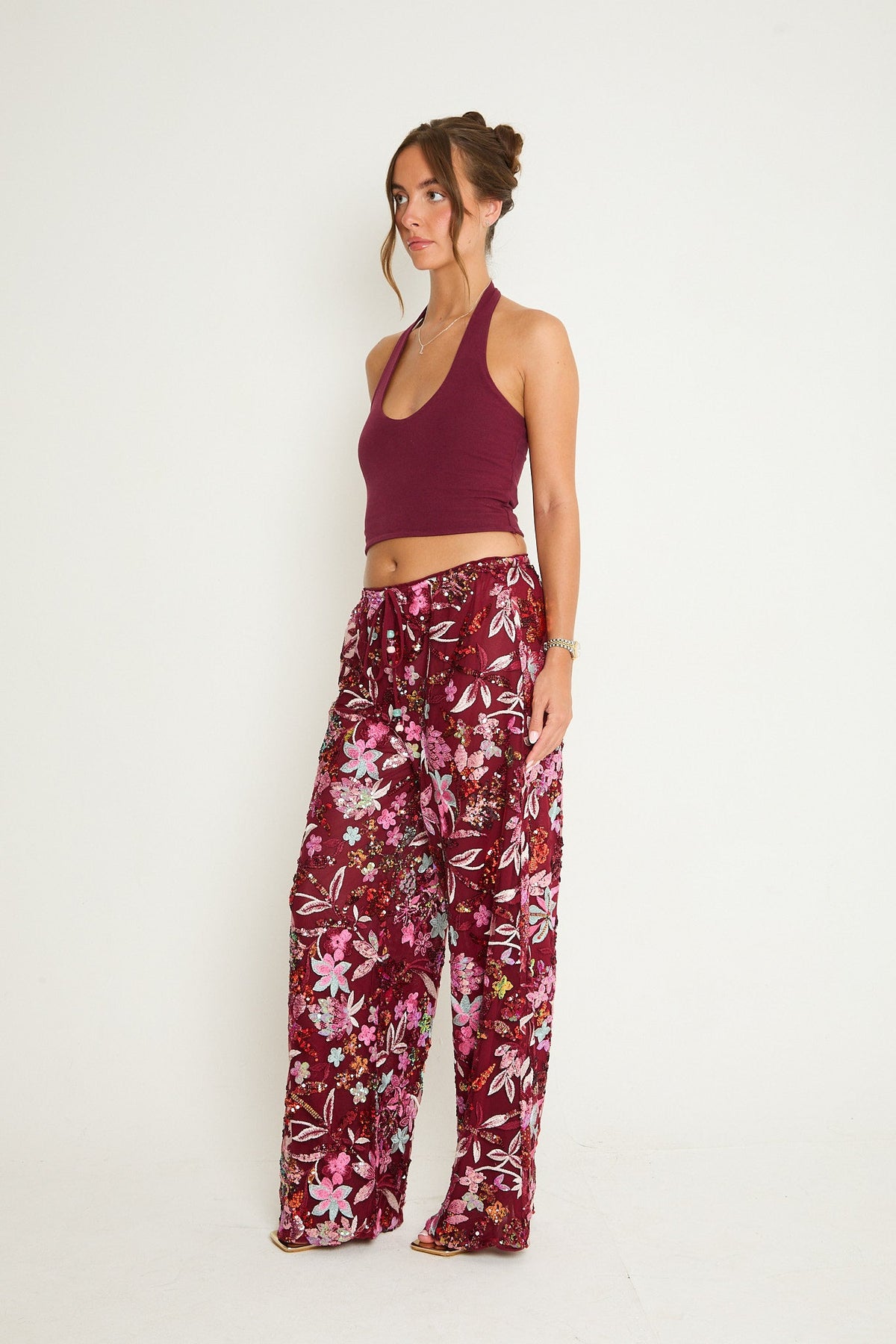 Saffie Vest Top | Burgundy