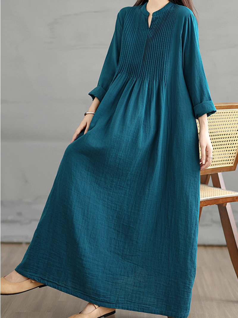Women's Elegant Smock Dress with Side Pockets | Eva Trends