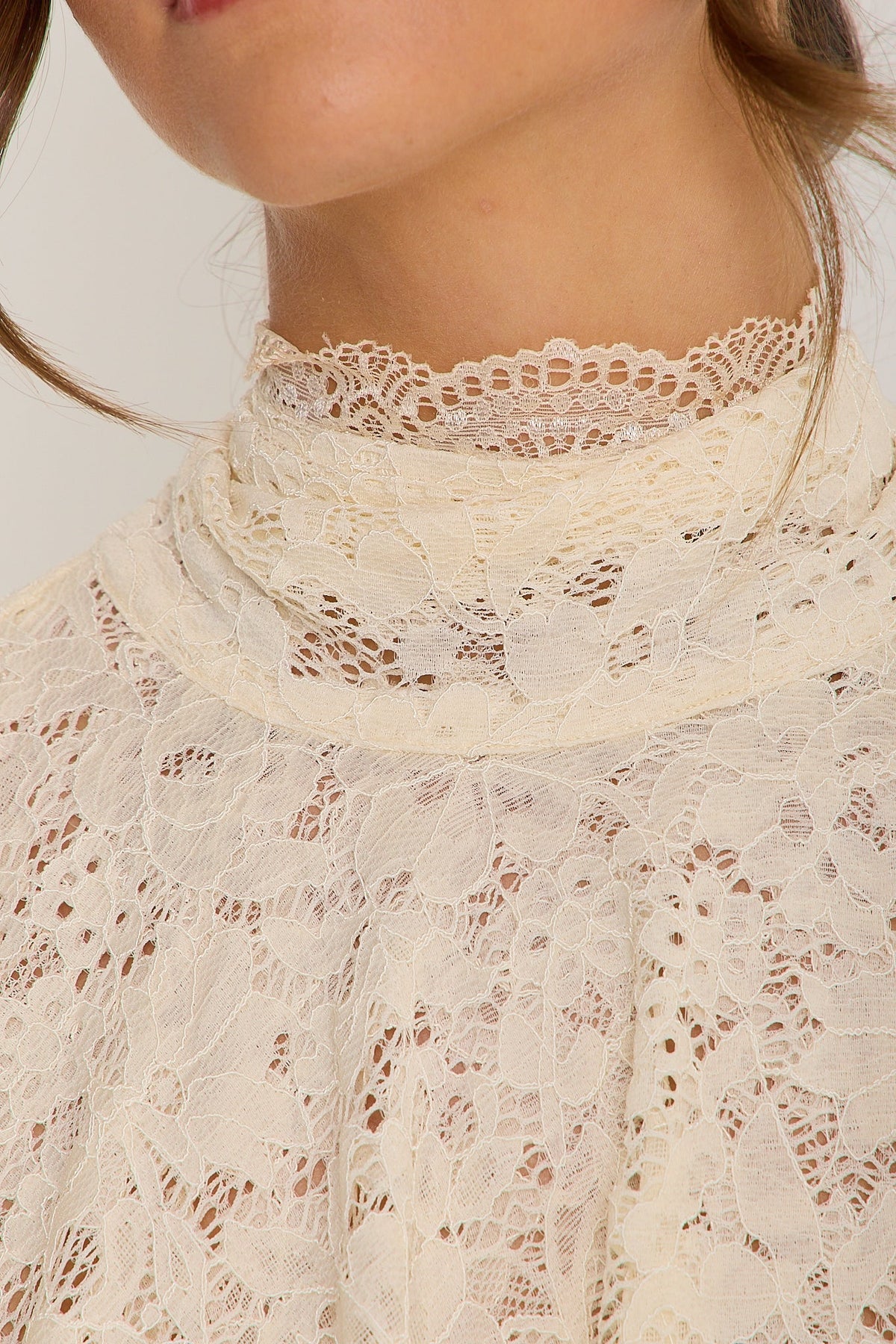 Carmen Lace Top | Cream