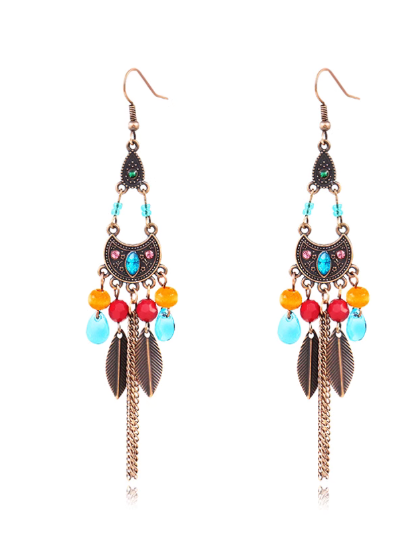 Women’s Retro Chic Crystal Sparkle Stud Earrings