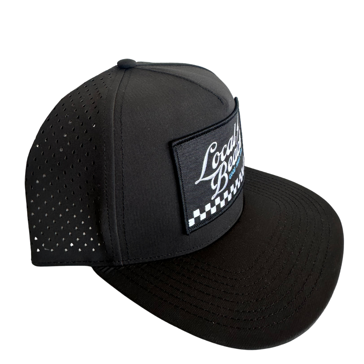 Local Beach Check Mesh Tech Trucker