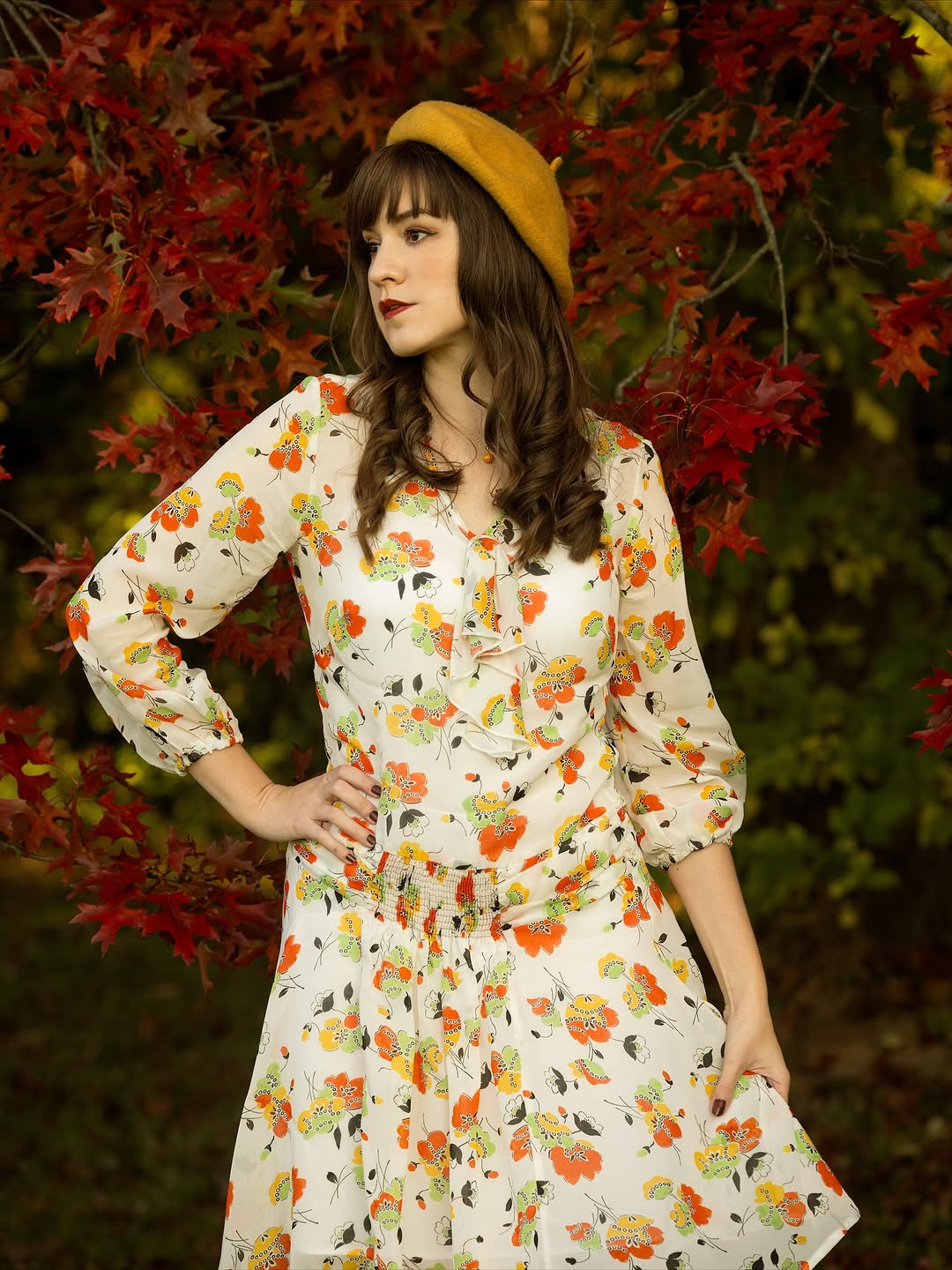 1920s Constance Dress - Golden Haze