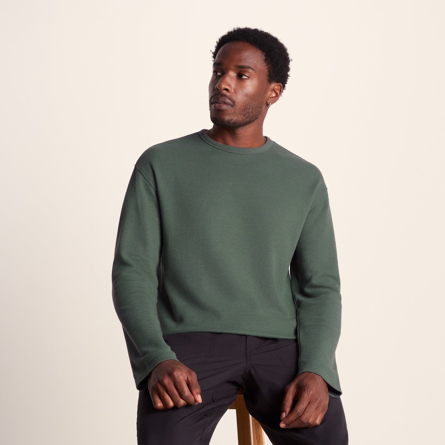 Ainsdale Mens Long Sleeve T-Shirt - Light Forest