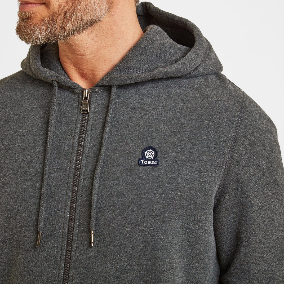Alden Mens Supersoft Hoody - Dark Grey Marl