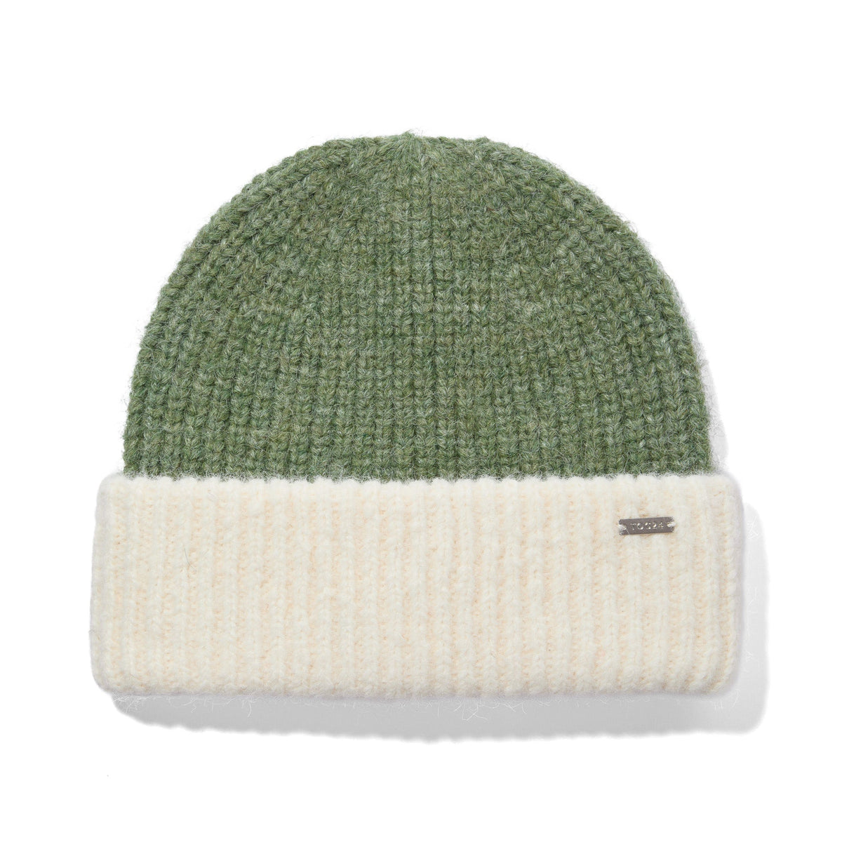 Becky Brushed Chunky Knit Beanie - Dark Matcha