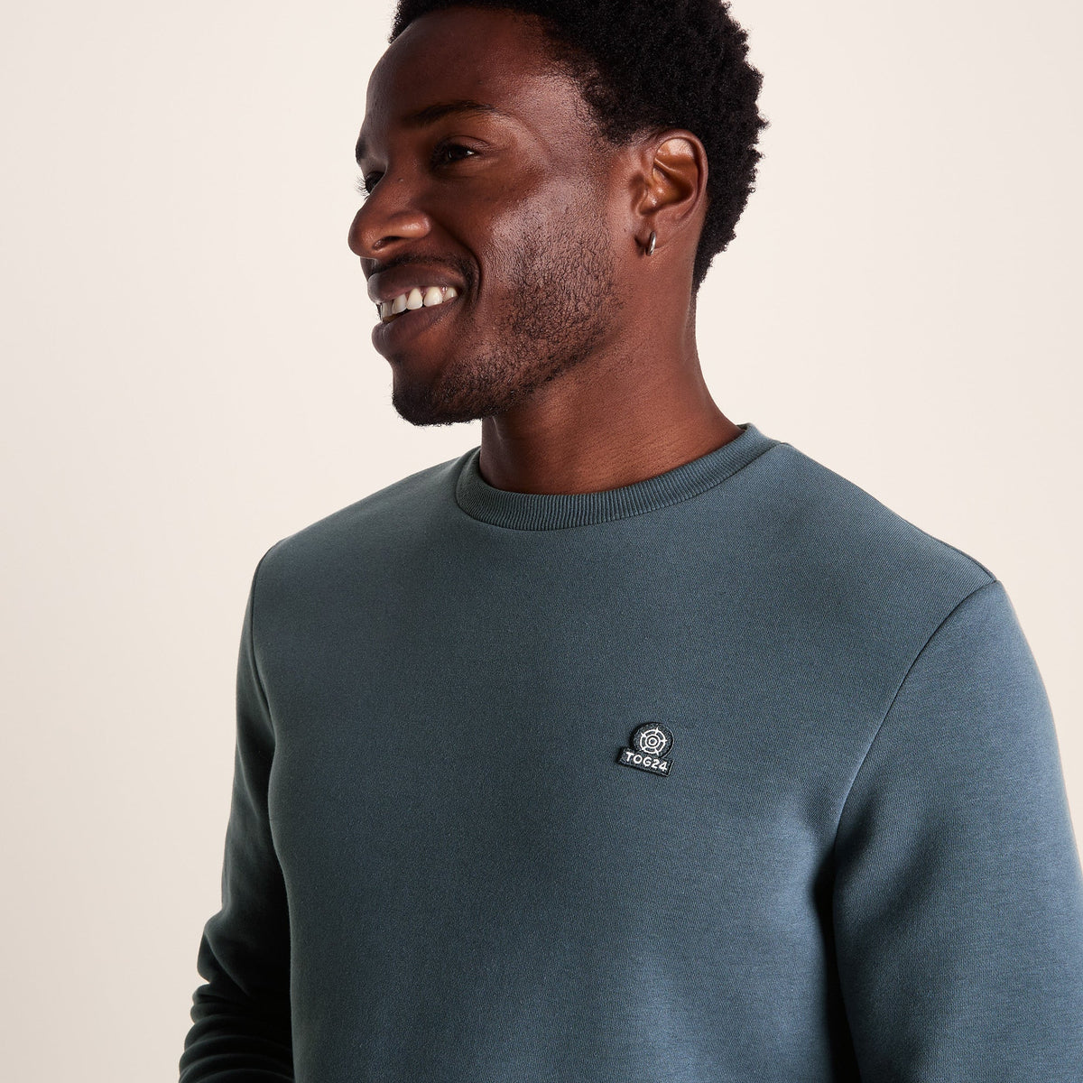 Mellor Mens Supersoft Cotton Rich Sweat - Arctic Blue