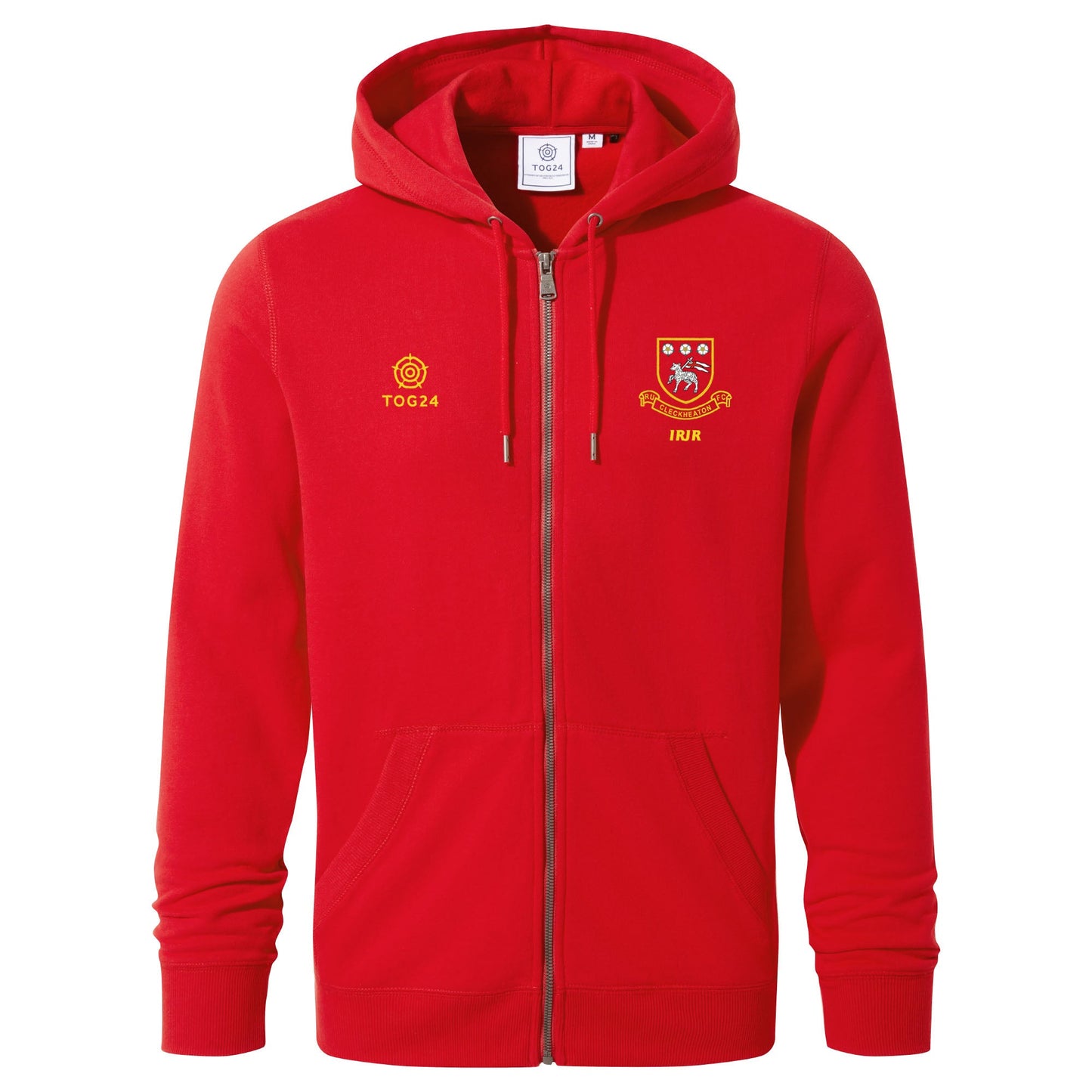 Cleckheaton RUFC Mens - Norwood Zip Hoody Jalapeno Red