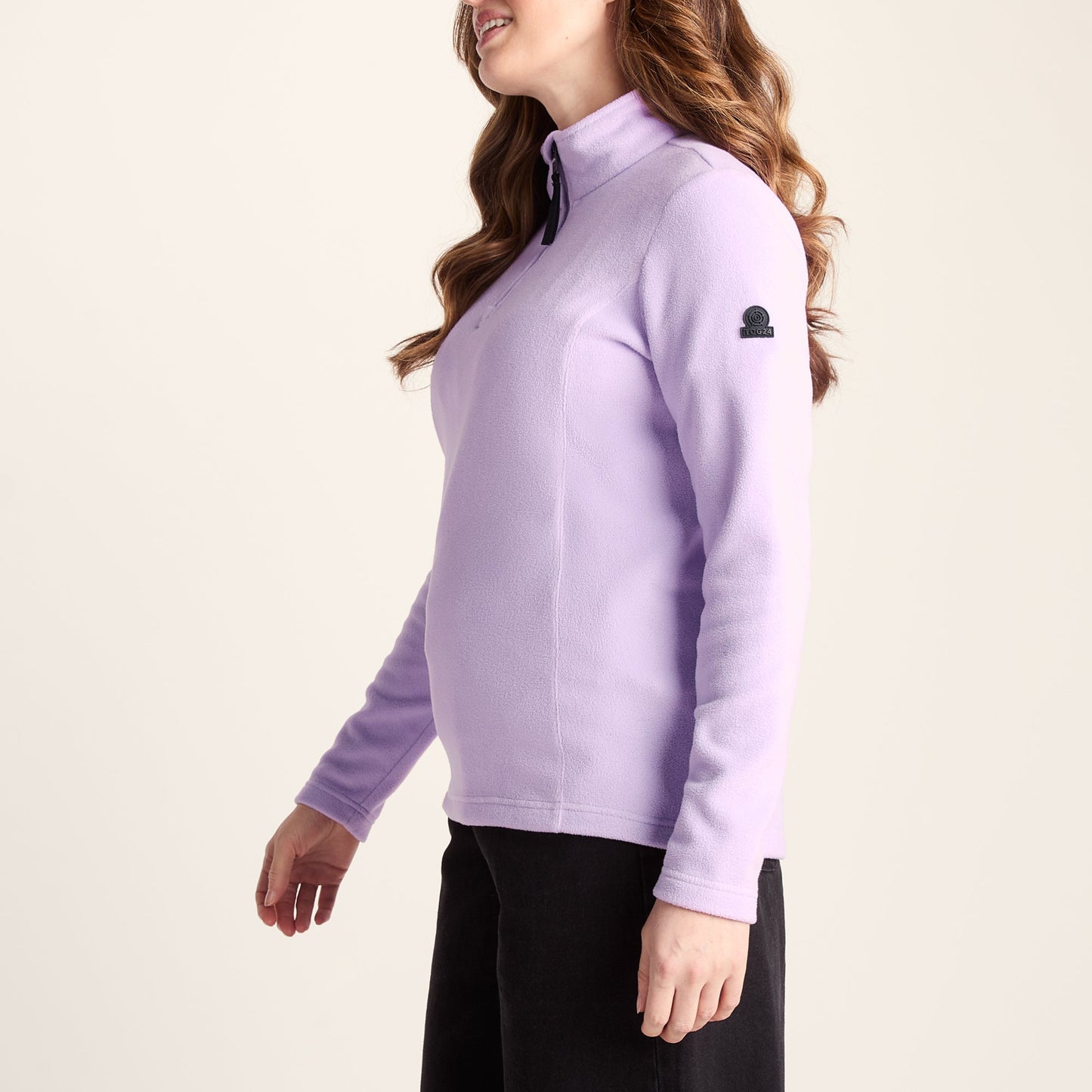 Revive Womens Quarter Zip Fleece - Lilac Blossom