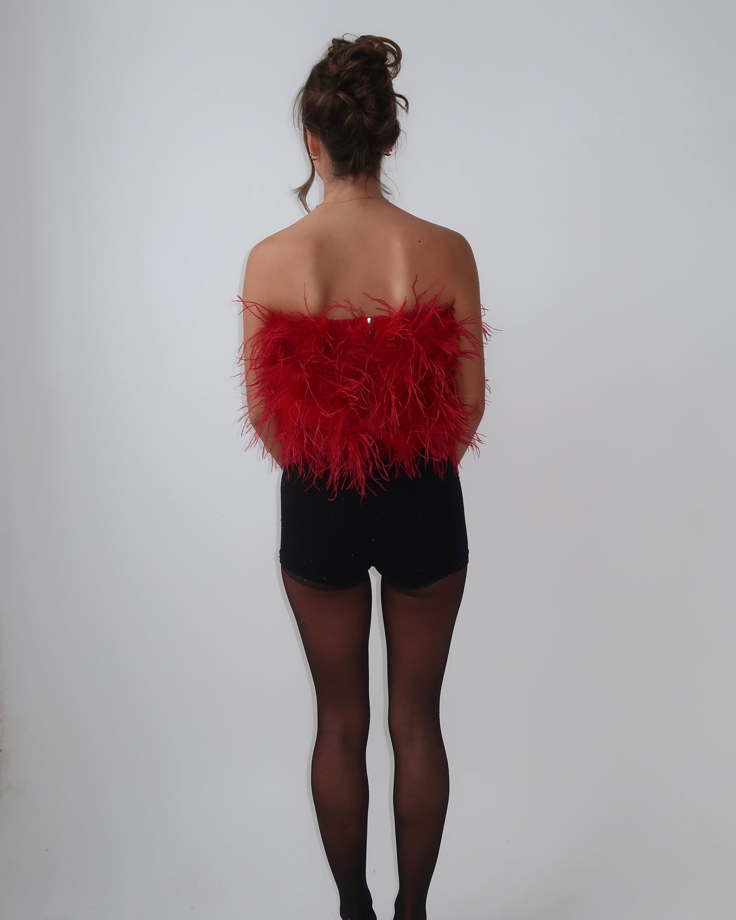 Feather Skirt | Red