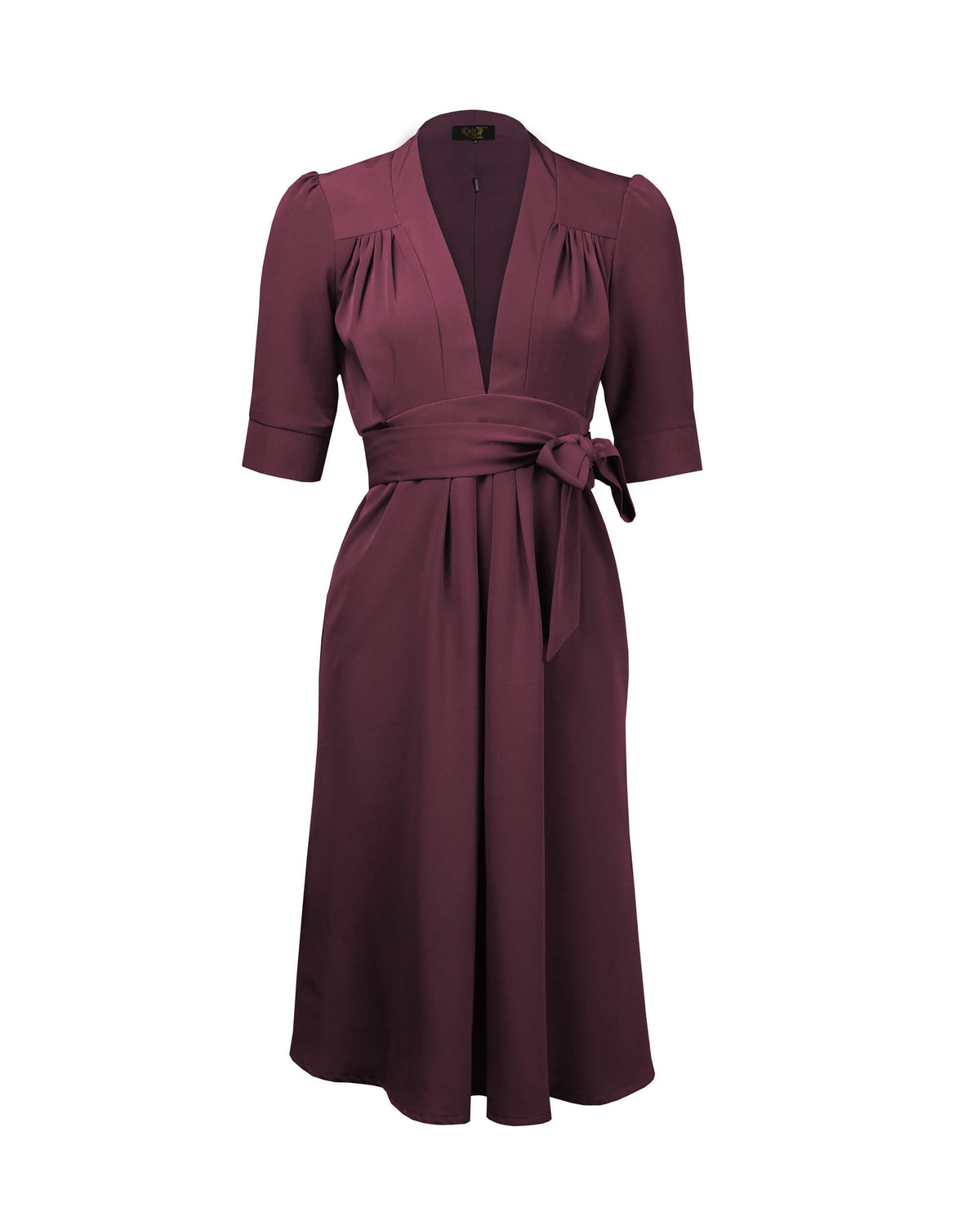 1970s Celia Dress - Burgundy