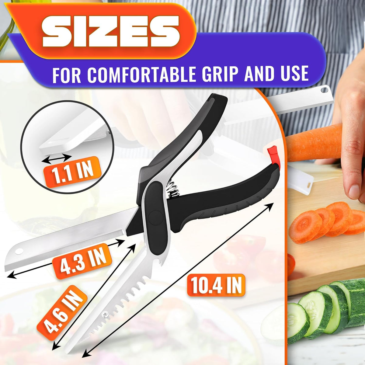 üî•‚ú®2 in 1 Kitchen Scissors for Food