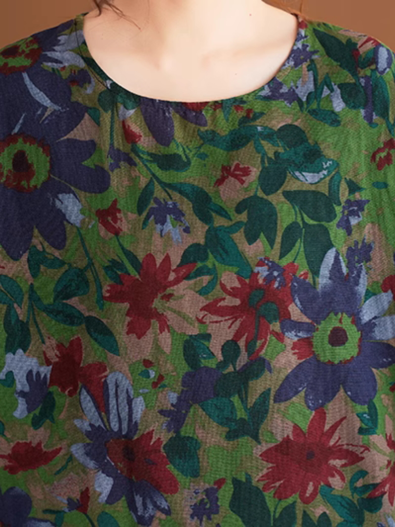 Trendy & Lightweight Summer Floral Midi Dress | Eva Trends