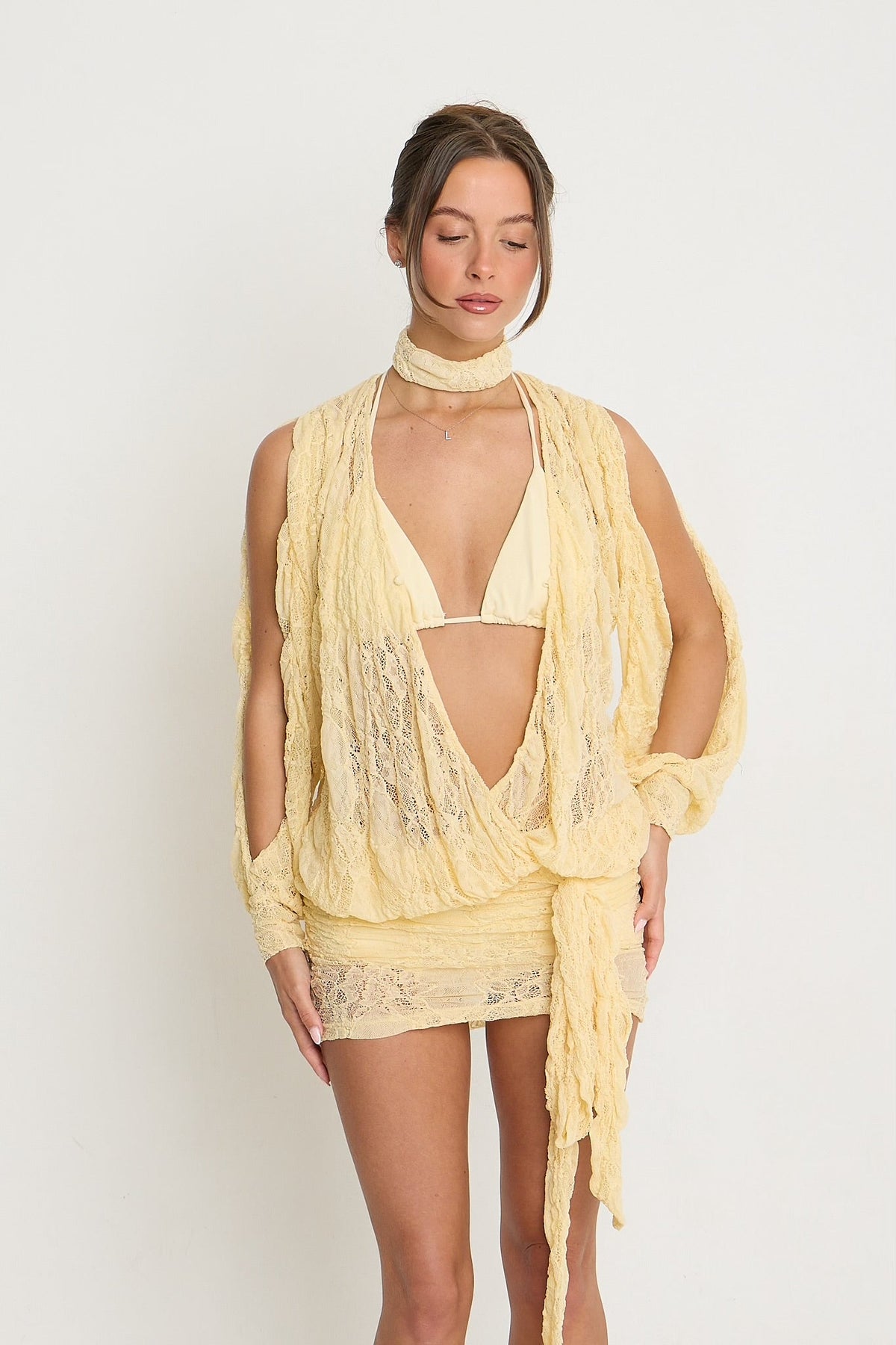 Jessica Lace Dress | Lemon