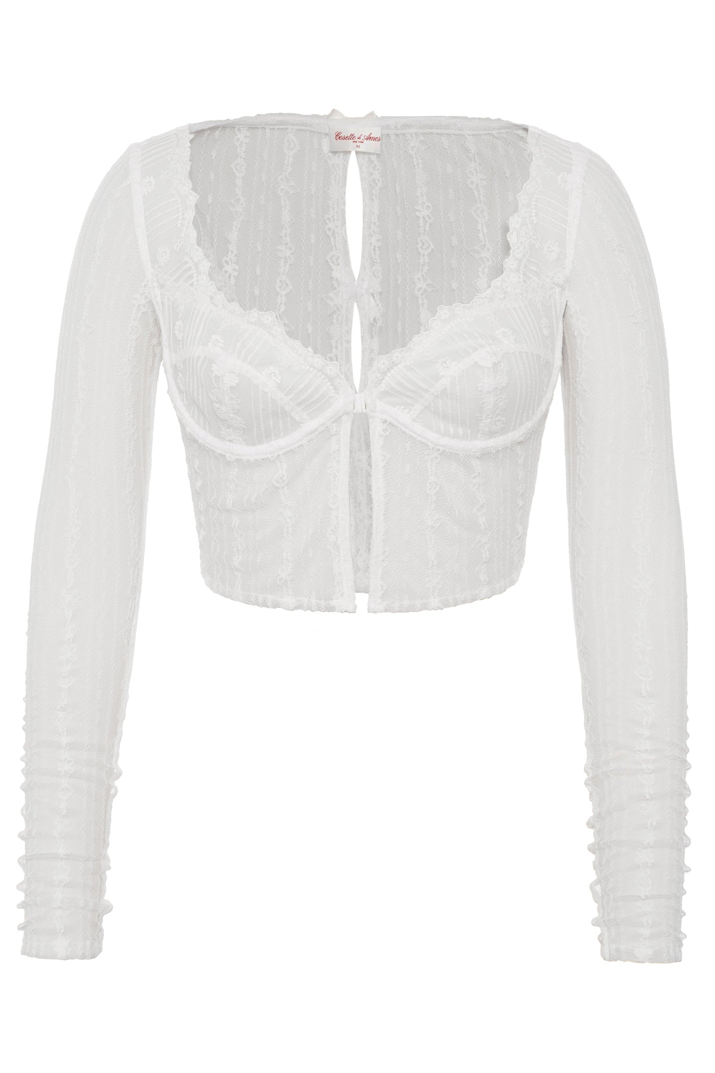 Affetto Lace Long Sleeve Top