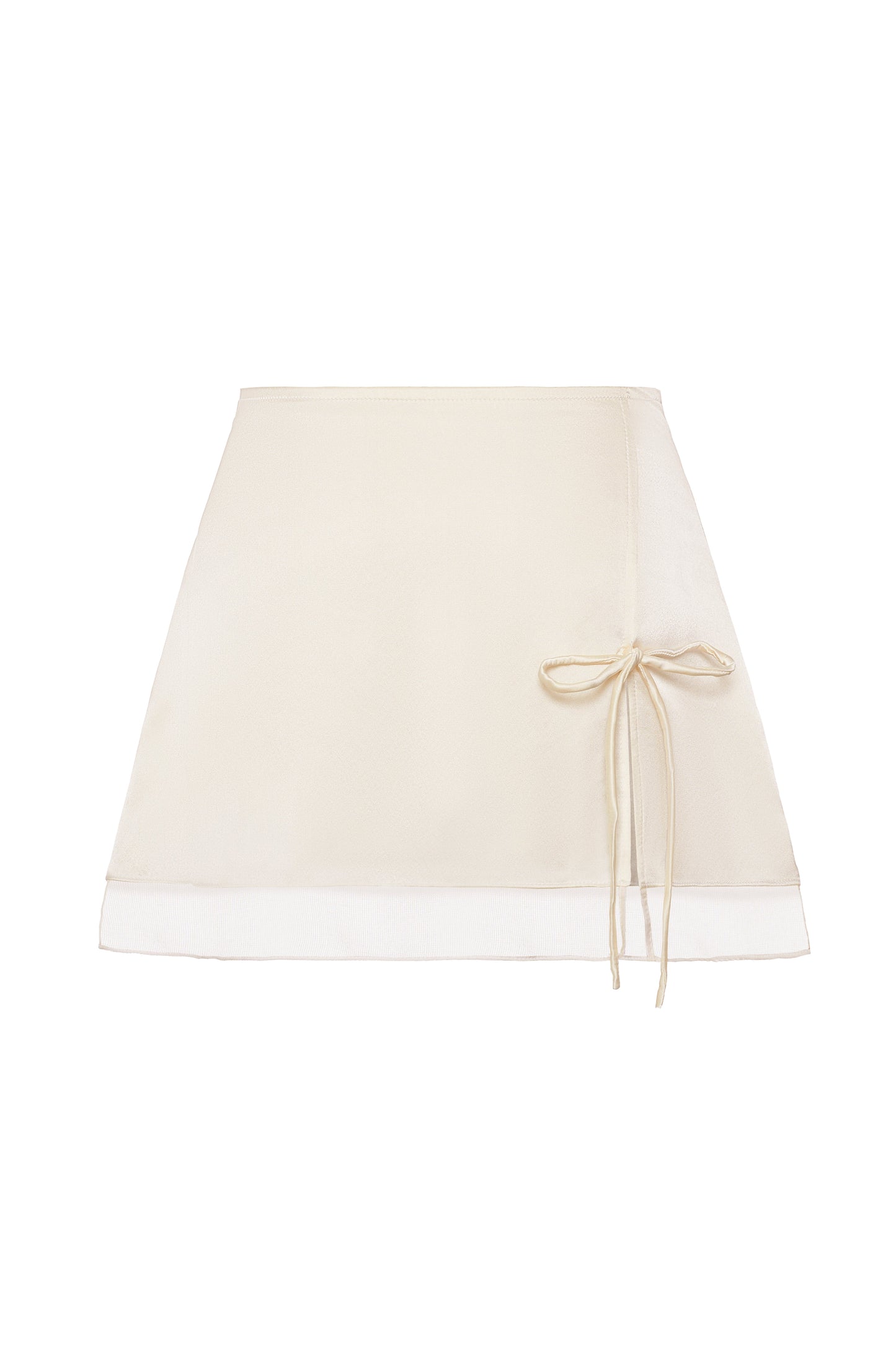 Aria Silk Skirt - Ivory
