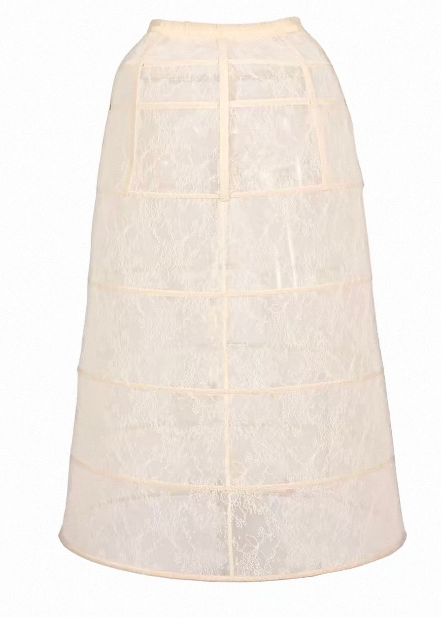 Cherry mousse rococo maxi skirt / panniers π