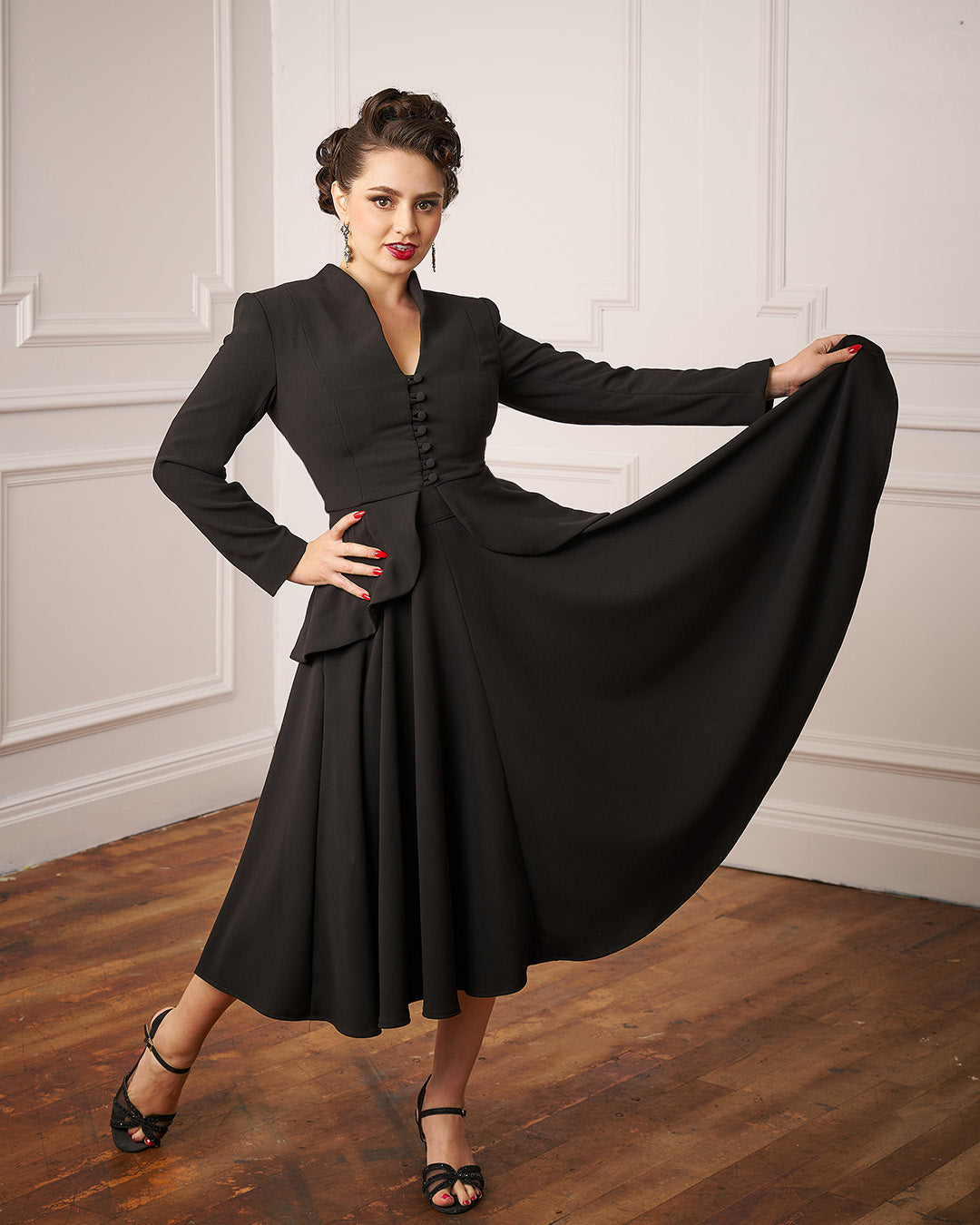 1950s Lilian Jacket - Black