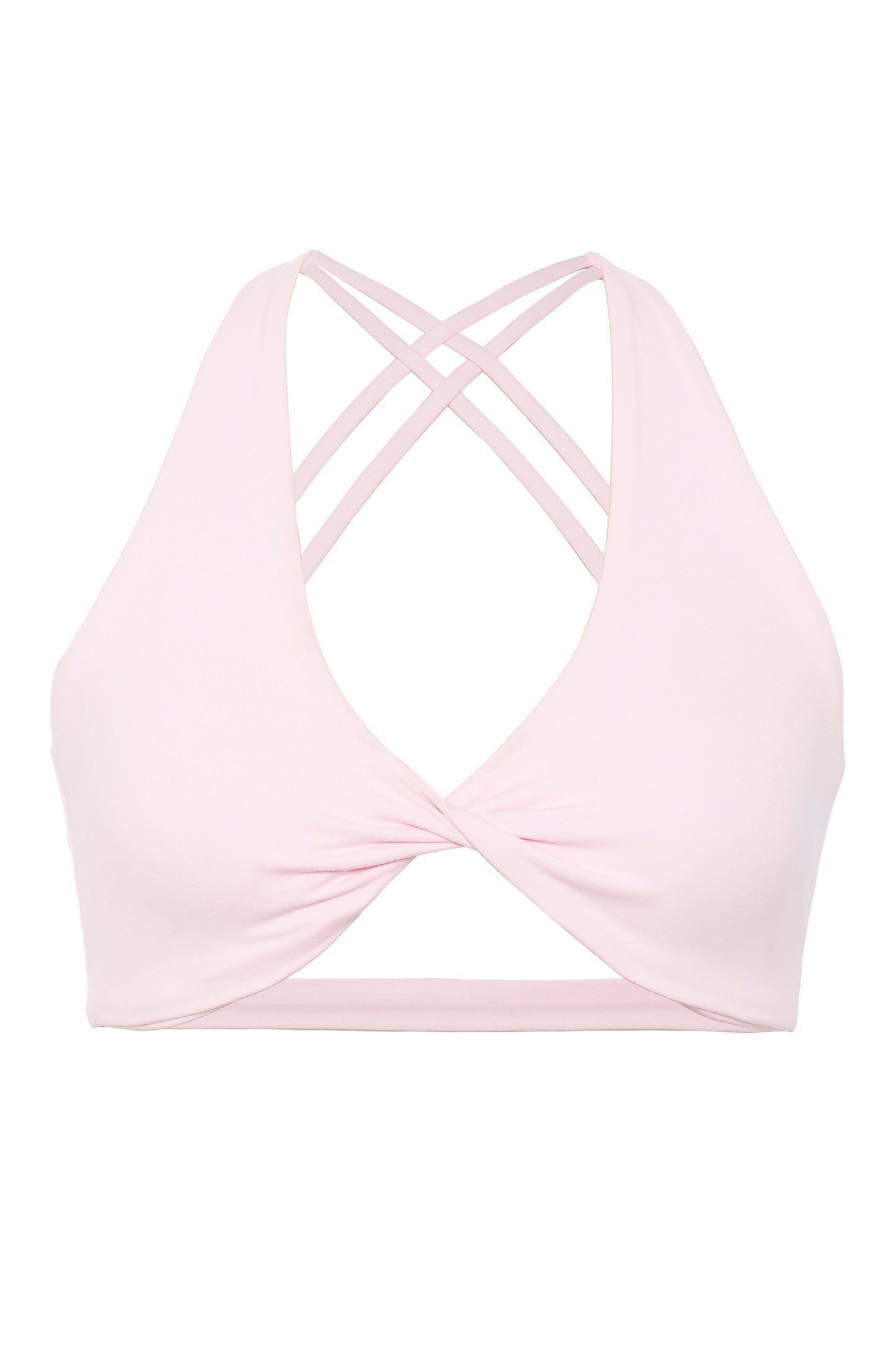 Mia Cross Sport Bra - Pink