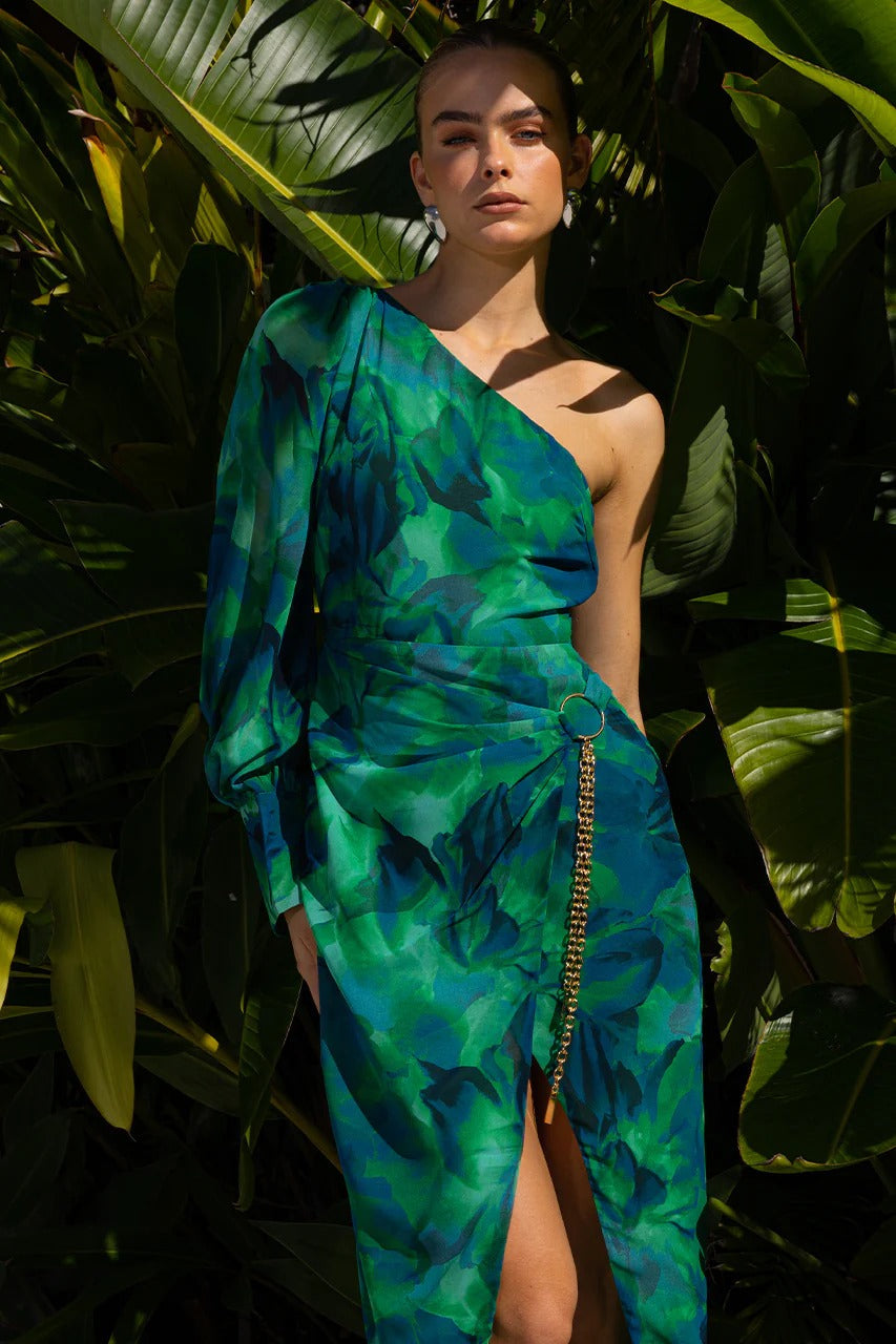 Zana Midi Dress - Green