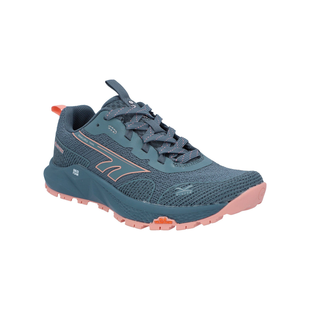 Hi-Tec Geo Nakuru Womens Trainers - Flintstone/Coral