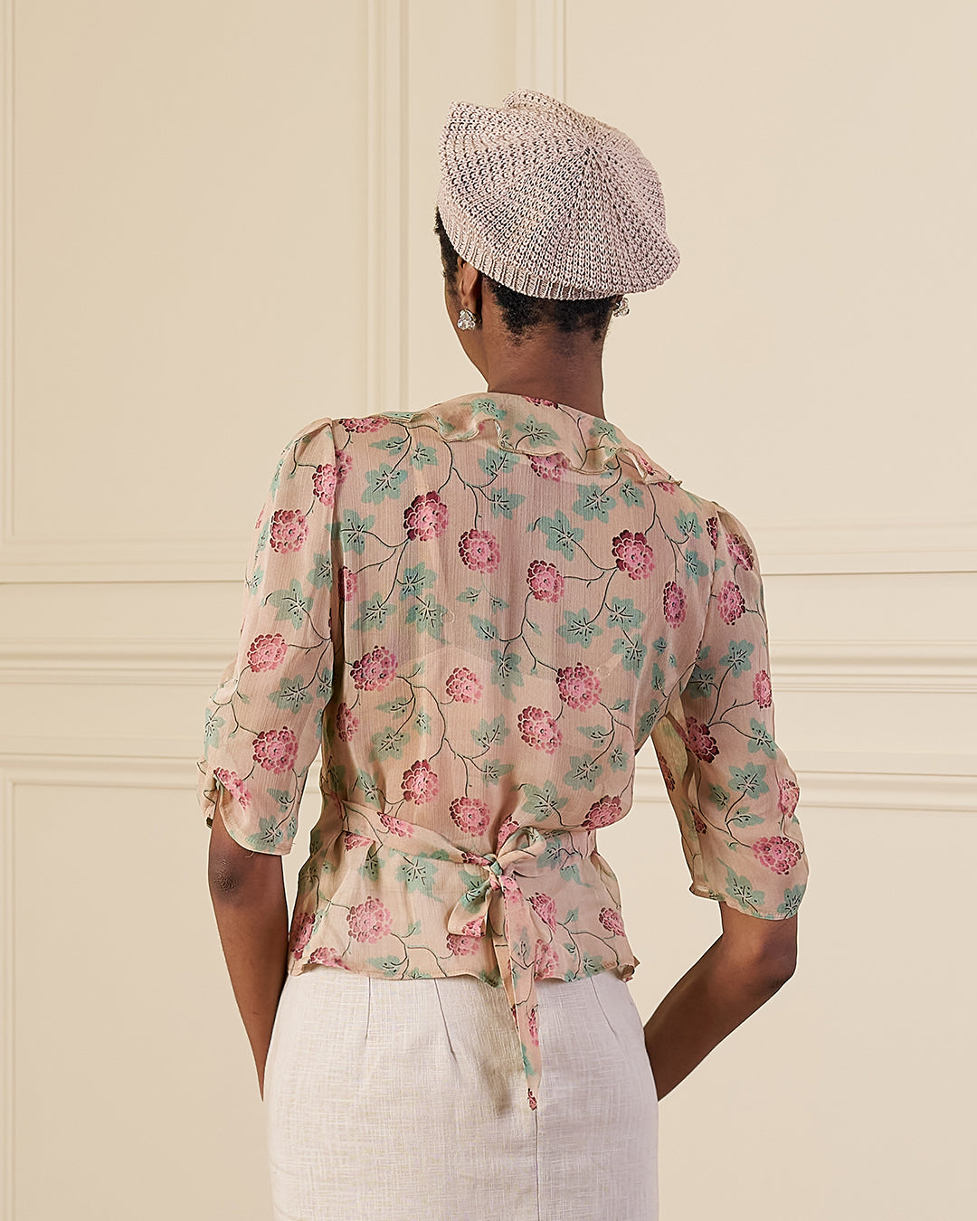 1930s Maddy Blouse - Hydrangea