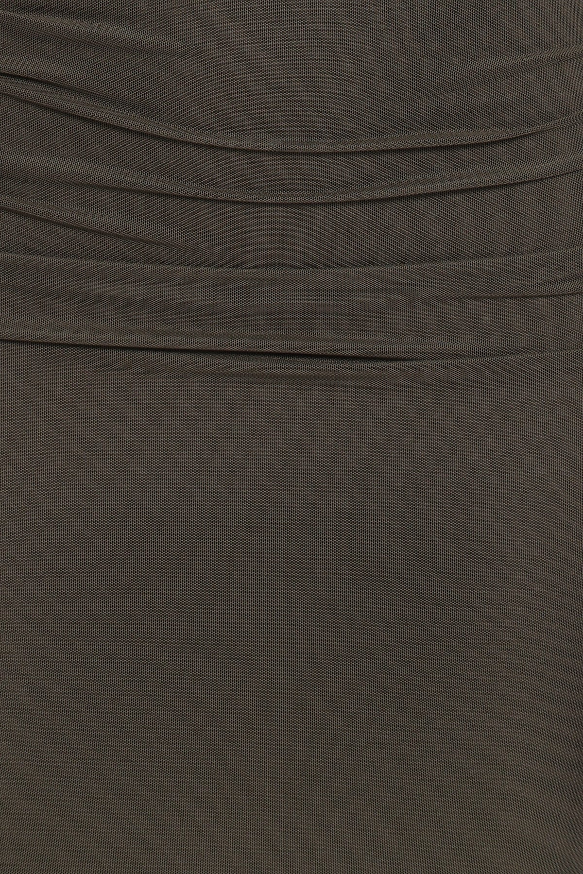 Abbie Off Shoulder Maxi Dress - Olive