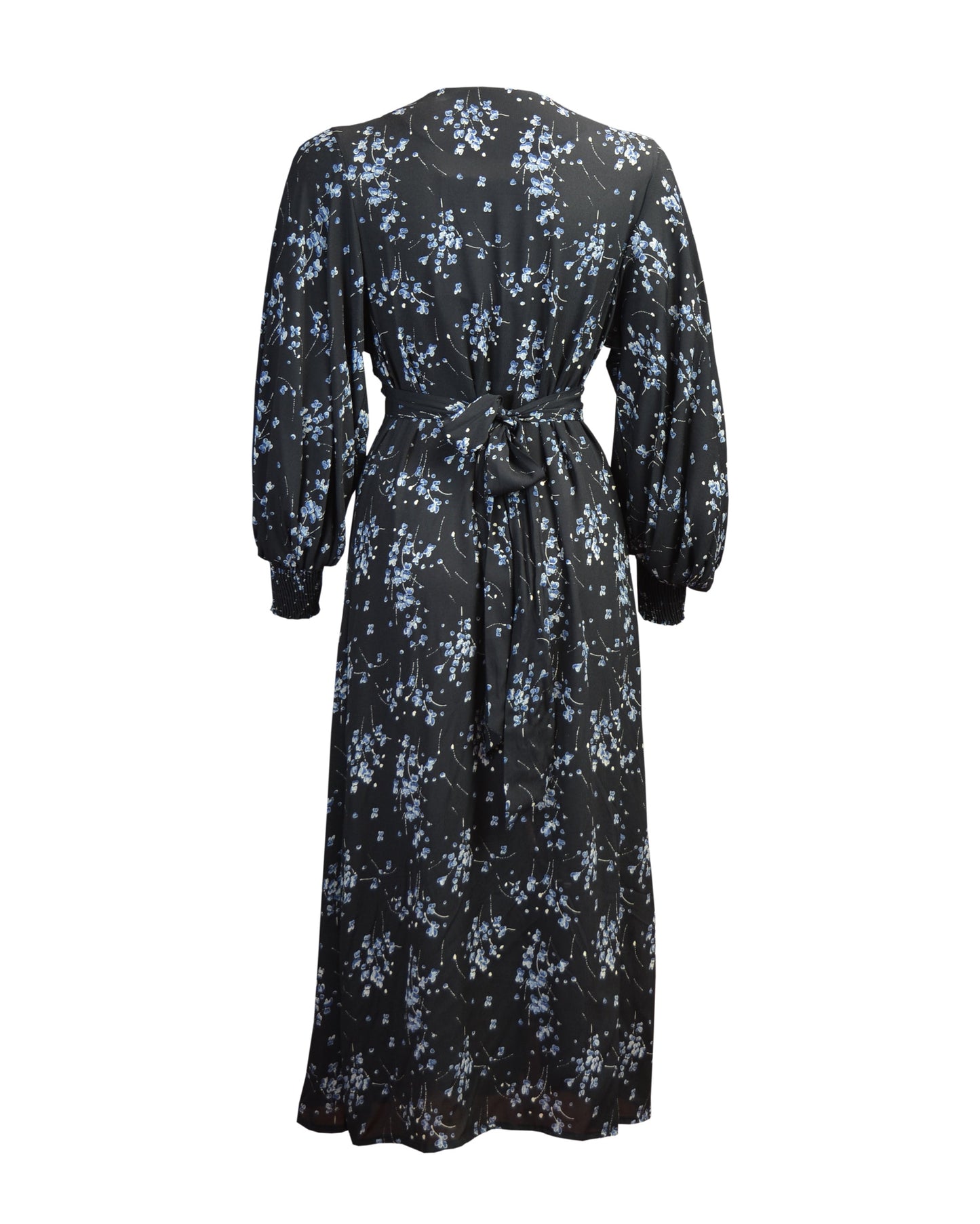 1970s Roxy Boho Midi Dress - Blue Petal