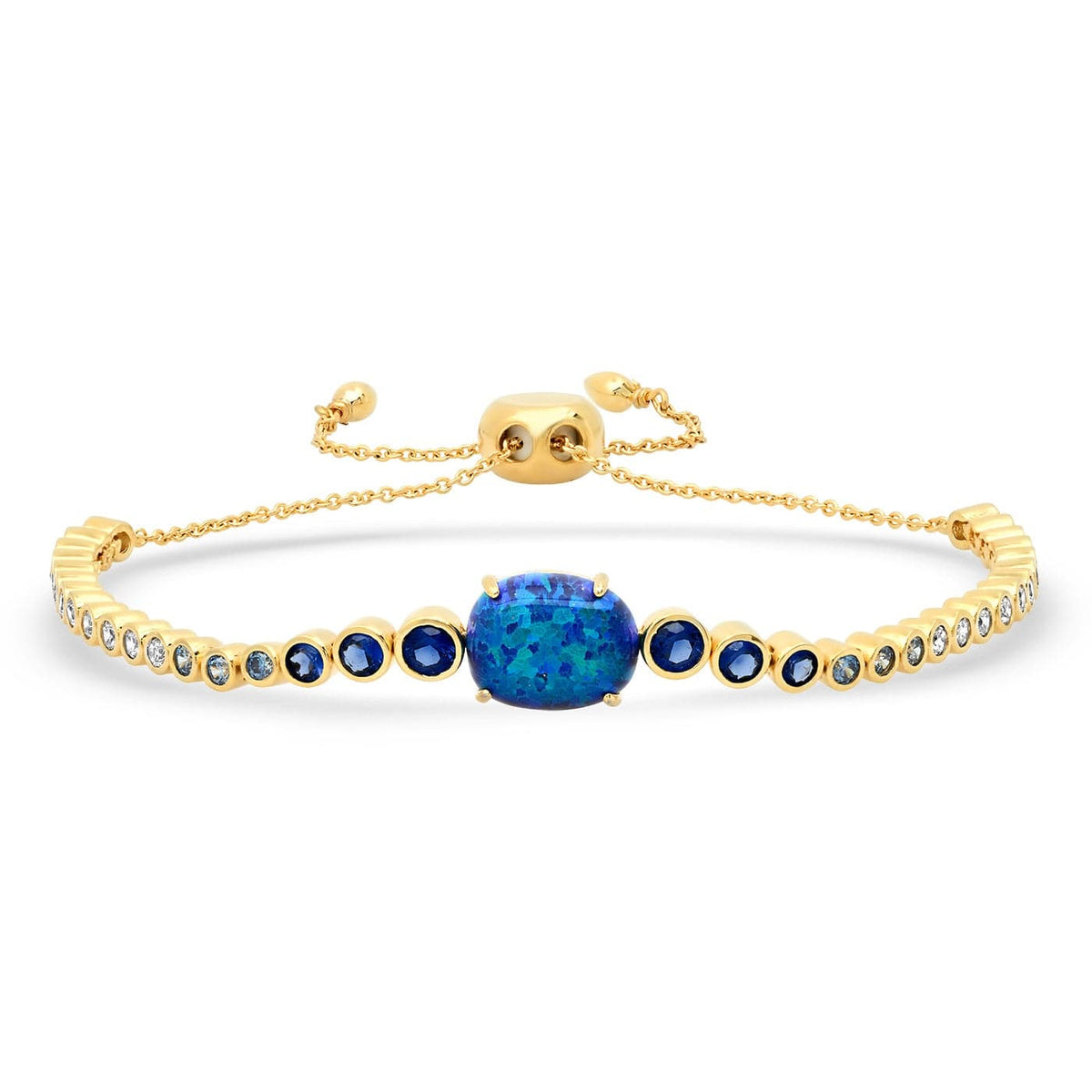 Blue Opal Bolo Bracelet