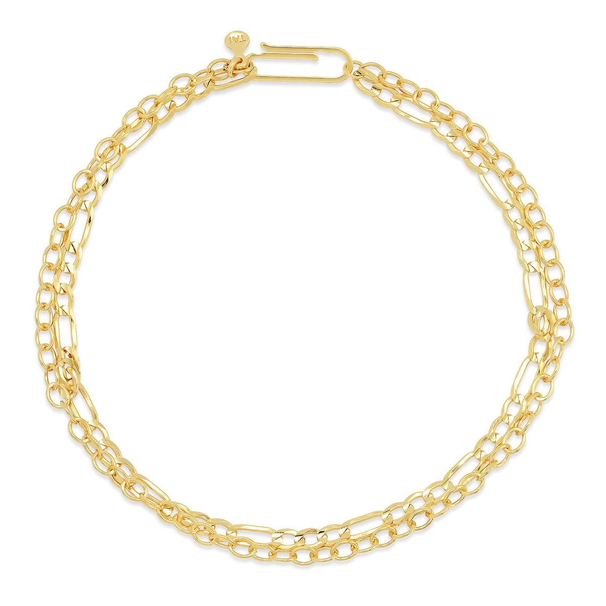 Figaro Double Chain Bracelet