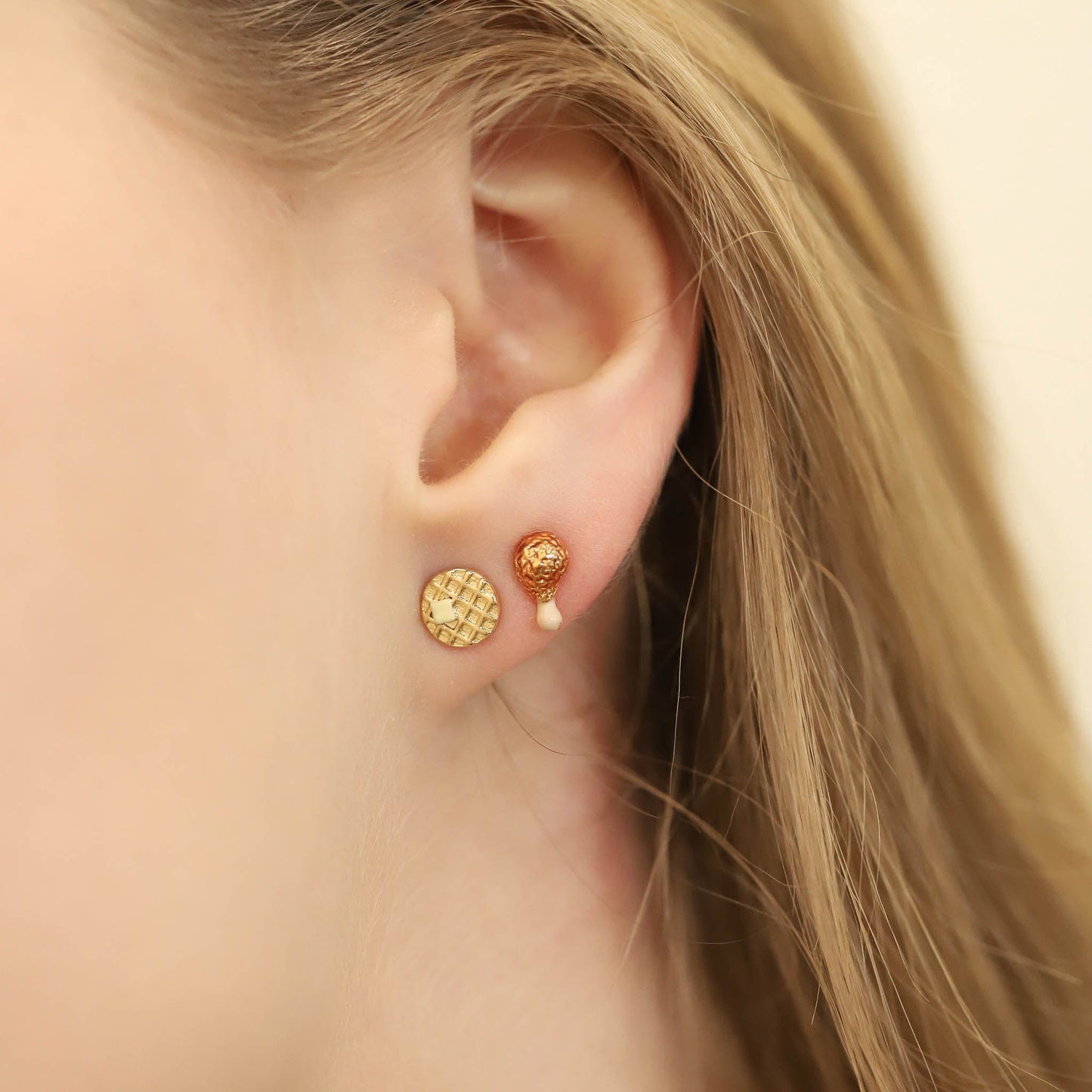 Chicken and Waffle Studs