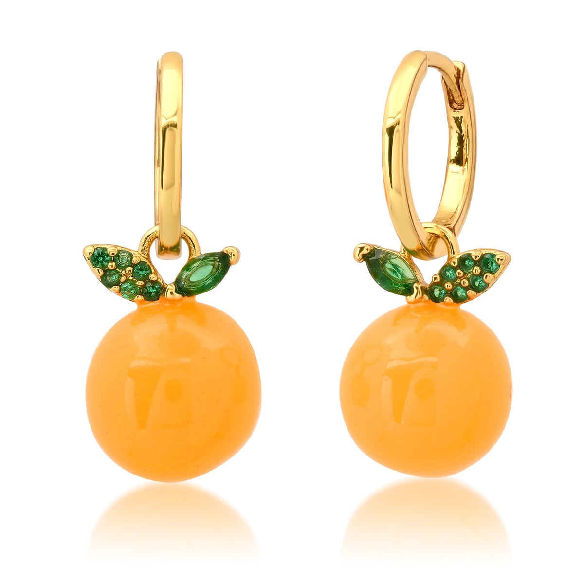 Orange Delight Huggie Earrings