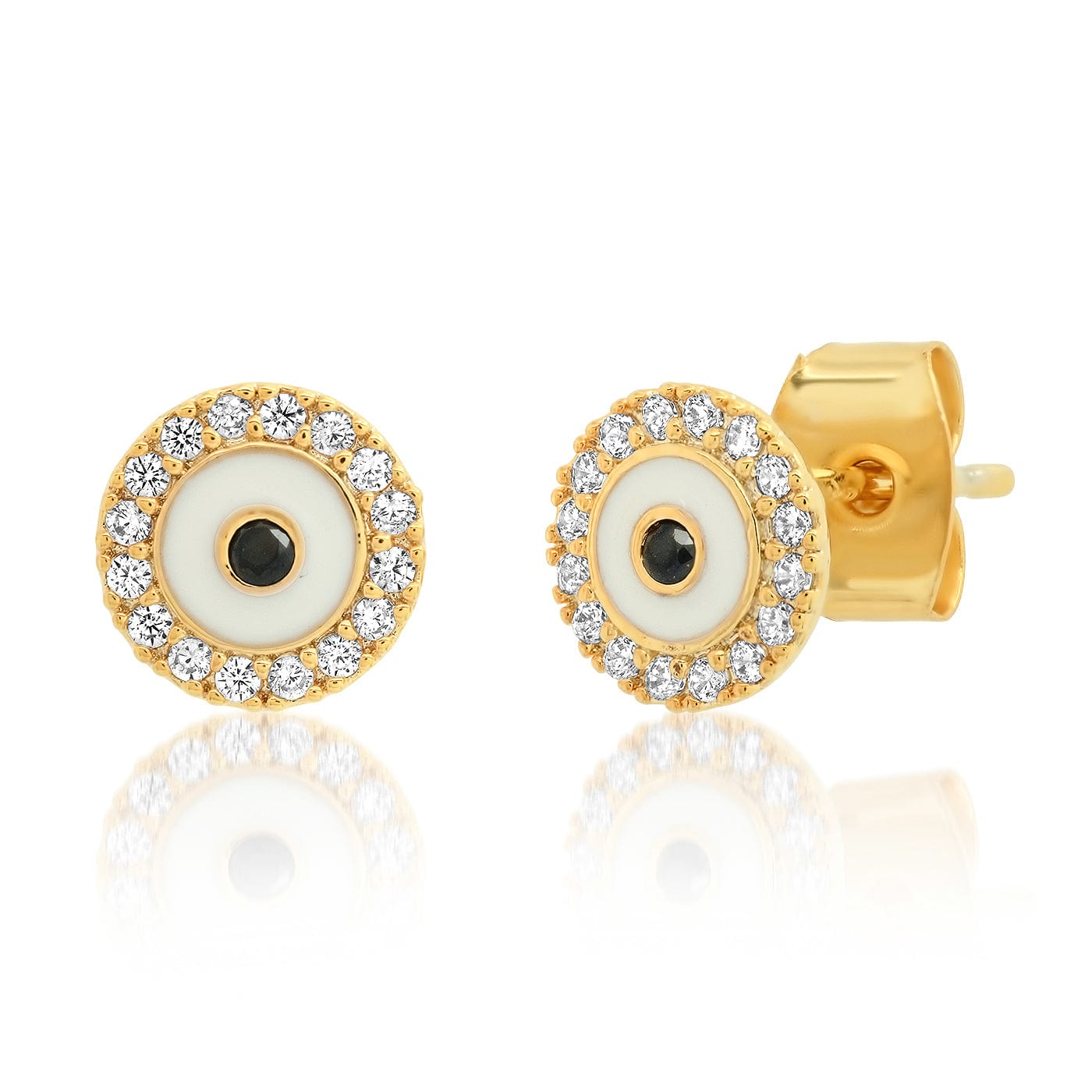 Round Eye Stud Earrings