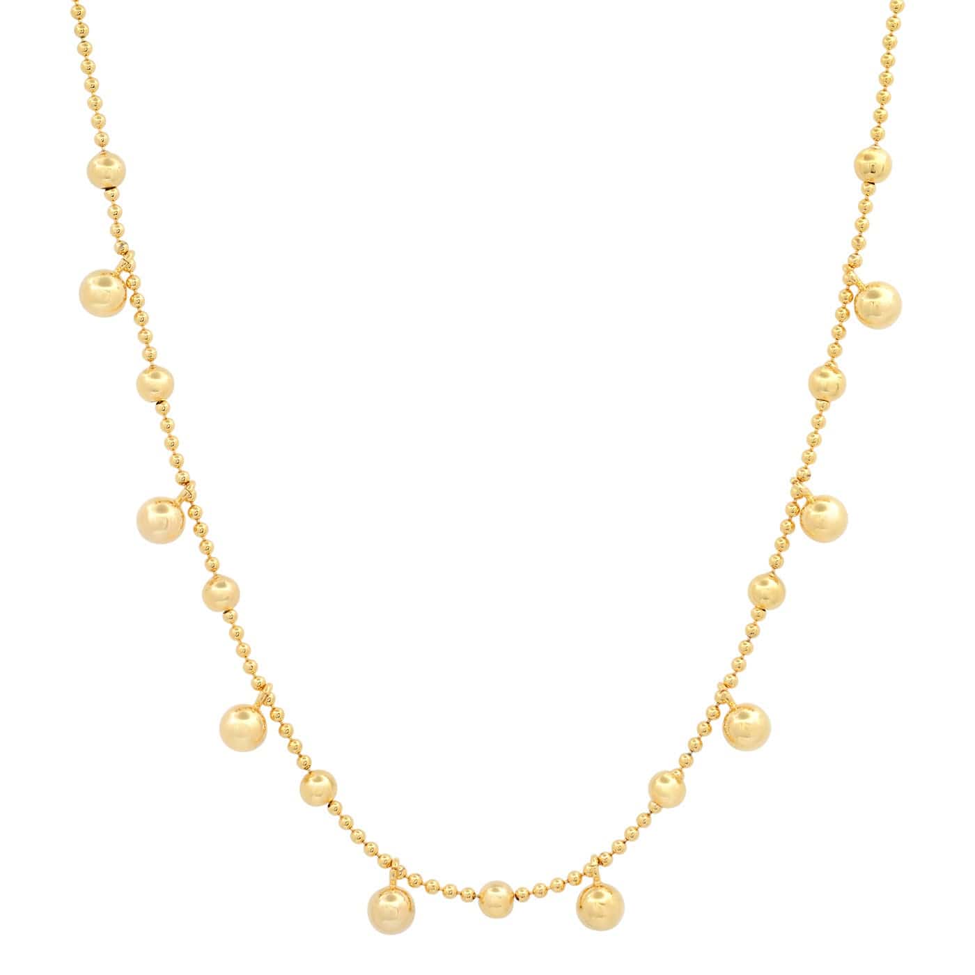 Ball Chain with Gold Ball Charms