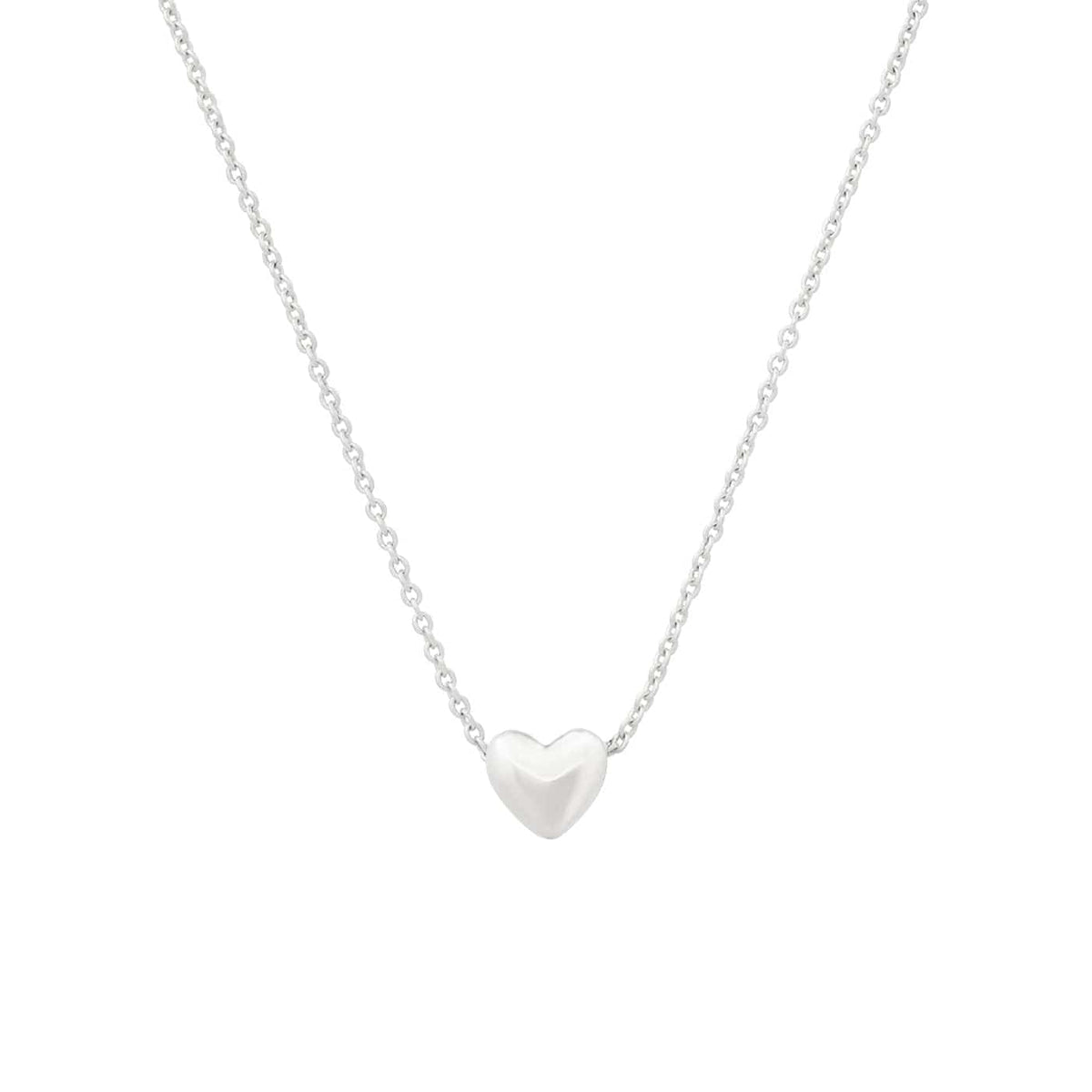 Petite Puffed Heart Necklace