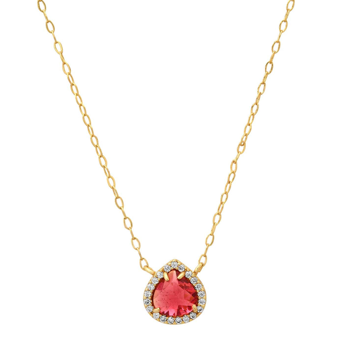 Radiant Ruby Pendant Necklace