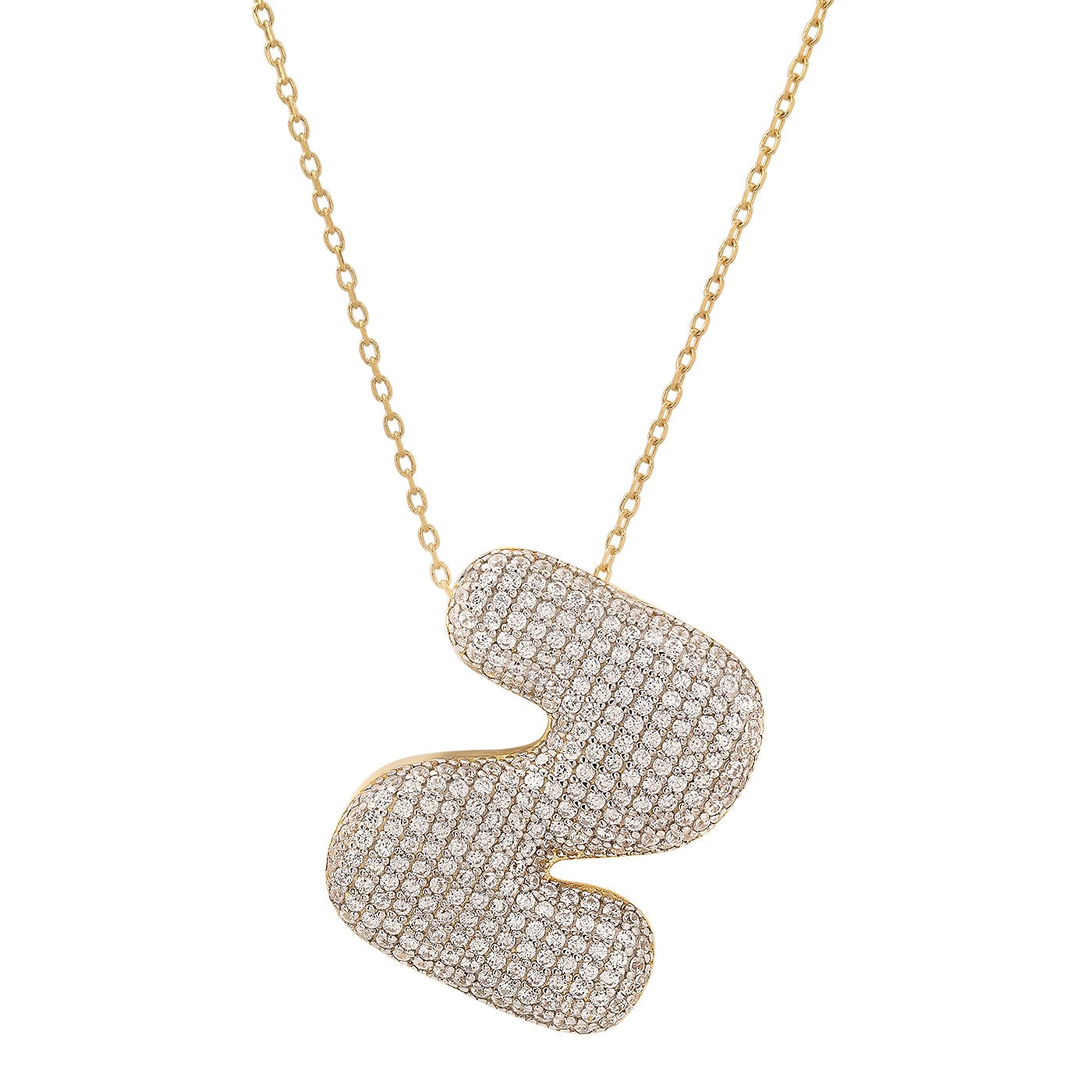 Twinkling Monogram Charm Necklace