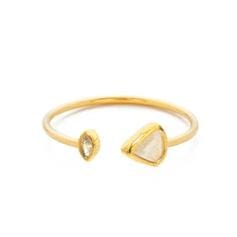 Gem Duo Adjustable Ring