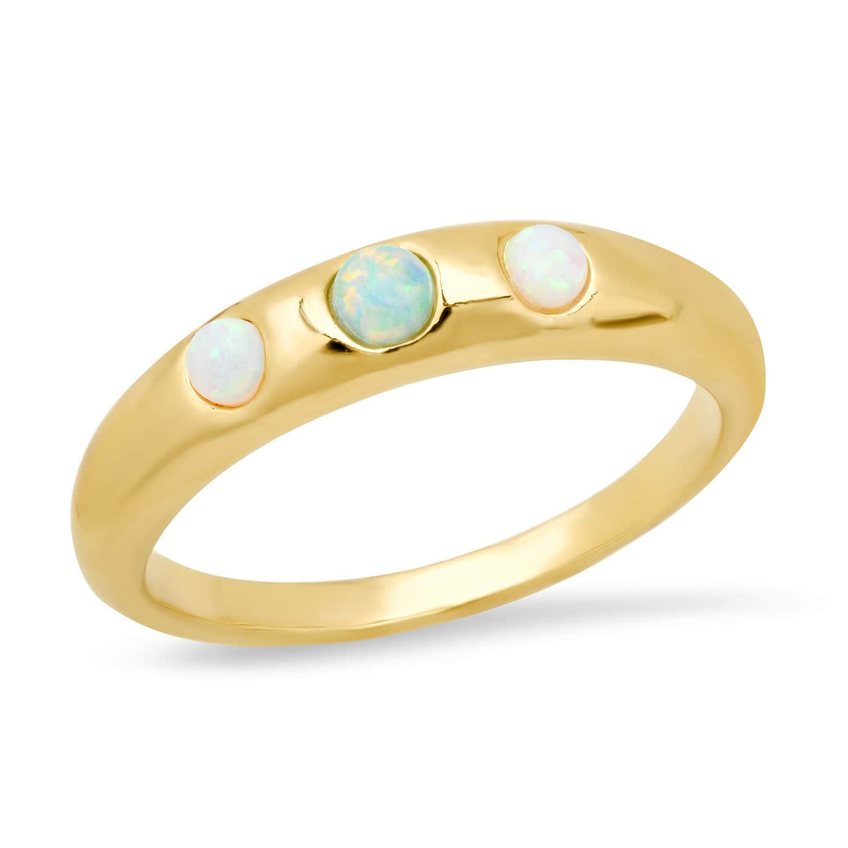 Triple Accent Dome Ring