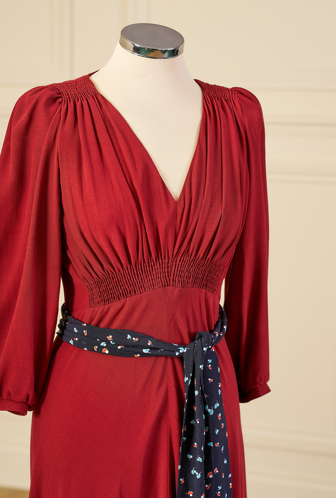 1940s Vera Tea Dress - Port
