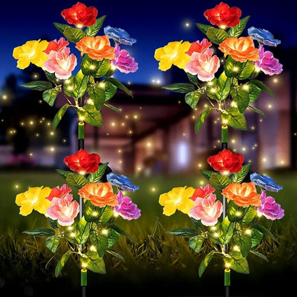 üéÅüî•‚òÄÔ∏è2026 NEW Solar Simulated Garden Lights,upgraded solar panels, IP44 dustproof and waterproof
