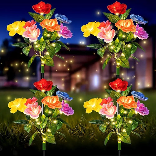 üéÅüî•‚òÄÔ∏è2026 NEW Solar Simulated Garden Lights,upgraded solar panels, IP44 dustproof and waterproof