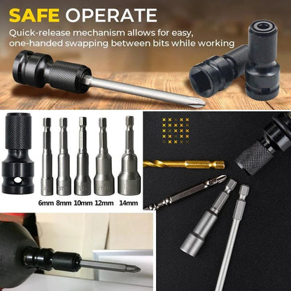 üí• 1/4" Hex Shank Socket Converter ‚Äì 1/2" to 1/4", Quick Release ‚öôÔ∏è
