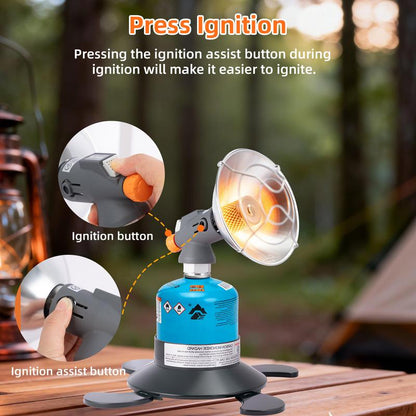 Dailyardtool¬Æ Portable Outdoor Heater- Suitable For Outdoor Camping Tent Garage Fishing