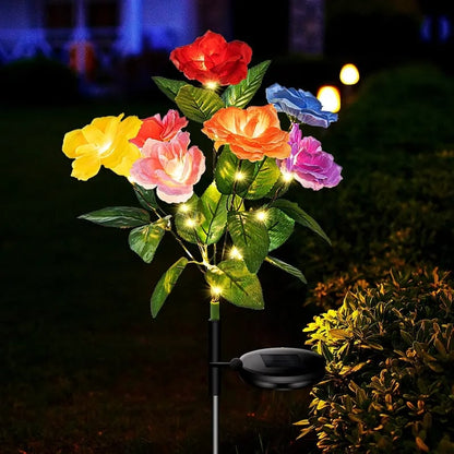 üéÅüî•‚òÄÔ∏è2026 NEW Solar Simulated Garden Lights,upgraded solar panels, IP44 dustproof and waterproof