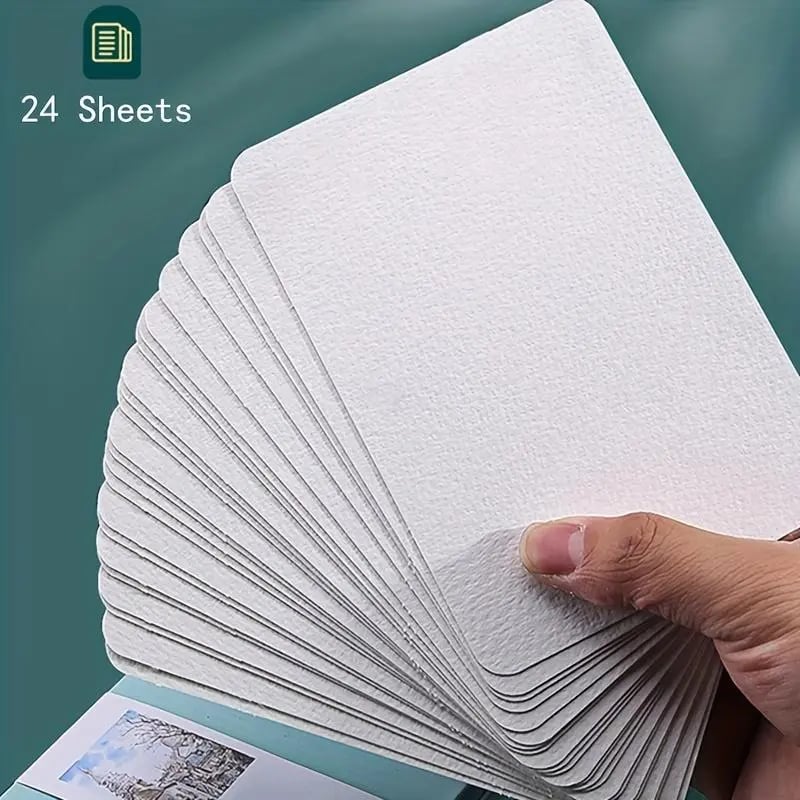 üé®Professional Watercolor Postcards ‚Äì 300gsm Pure Cotton Paper (24-Pack)