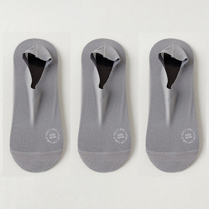 üß¶3-Pair Invisible Grip Socks Pack üß¶Breathable | Low-Cut | Anti-Slip | Sweat-Absorbing