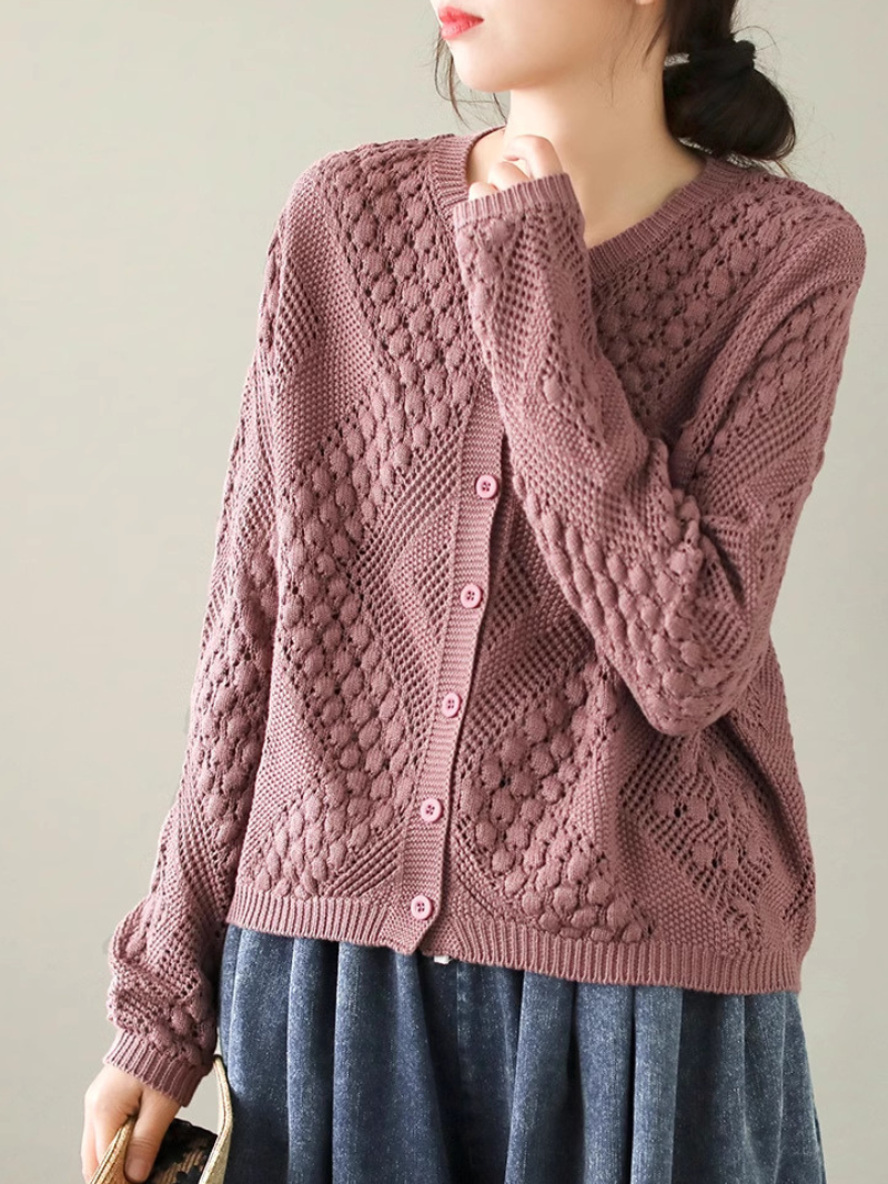 Women's Comfortable Daily Wear Crew Neck Loose Sweater