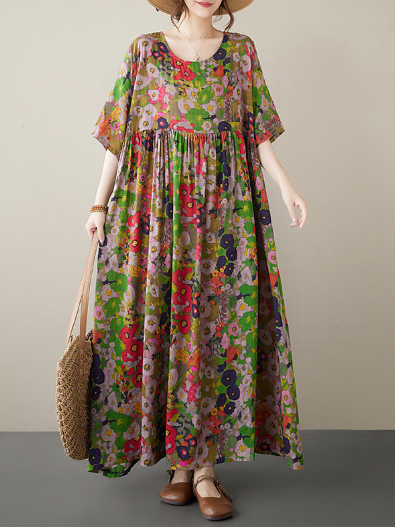 Loose Summer Floral Smock Dress for Women | Eva Trends