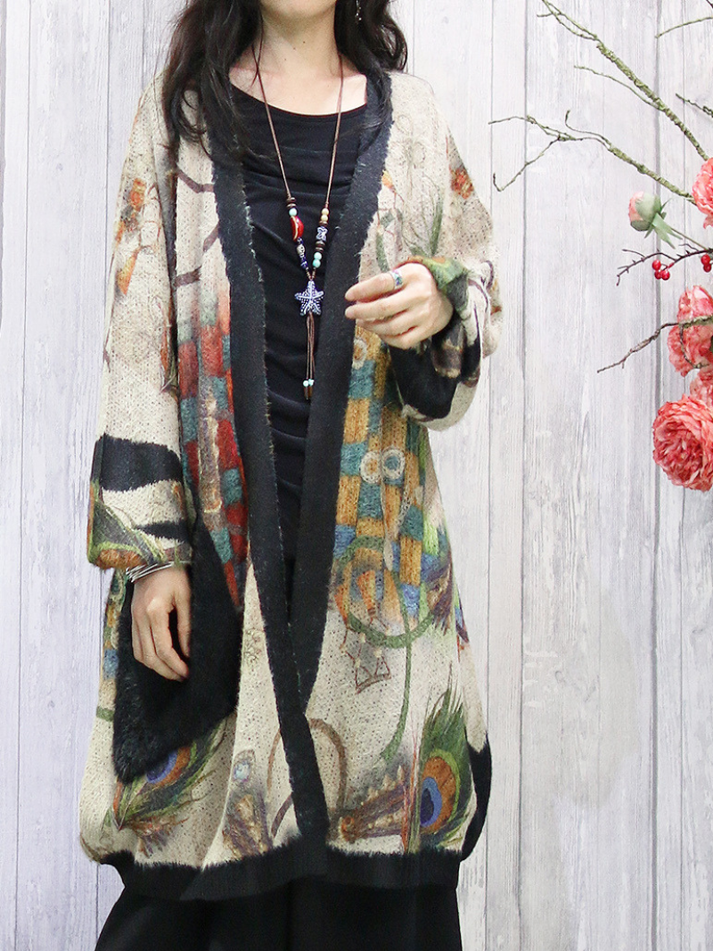Women's Elegant Relaxed Fit Cardigan | Eva Trends