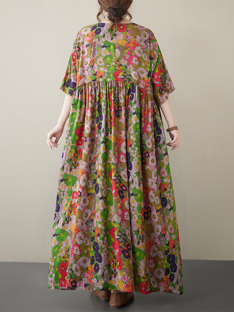 Loose Summer Floral Smock Dress for Women | Eva Trends